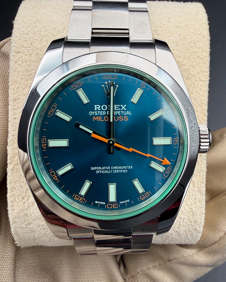 2022 Rolex Milgauss 40MM Blue Dial Oyster Bracelet (116400GV)