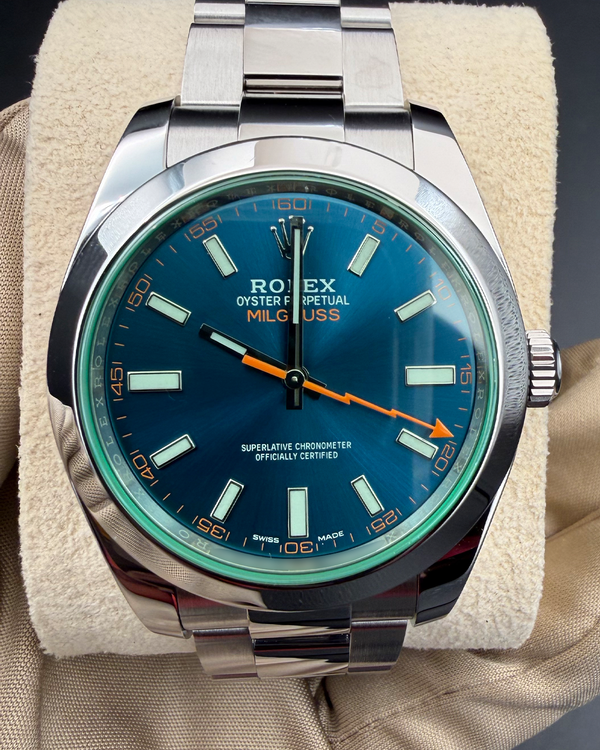 2021 Rolex Milgauss 40MM Blue Dial Oyster Bracelet (116400GV)