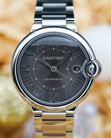 No Reserve - 2023 Cartier Ballon Bleu 40MM Grey Dial Steel Bracelet (WSBB0060)