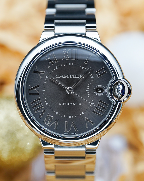 No Reserve - 2023 Cartier Ballon Bleu 40MM Grey Dial Steel Bracelet (WSBB0060)