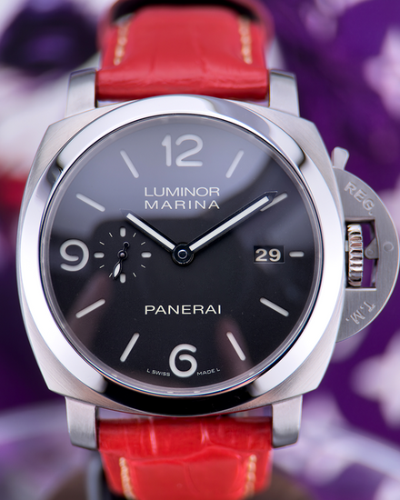 Panerai Luminor Marina 1950 3 Days 44MM Black Dial Leather Strap (PAM00312)