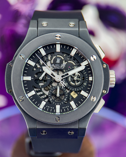 Hublot Big Bang Aero Bang 44MM Skeleton Dial Rubber Strap (311.CI.1170.GR)