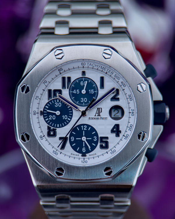 2010 Audemars Piguet Royal Oak Offshore Chronograph 42MM White Dial Steel Bracelet (26170ST.OO.D305CR.01)