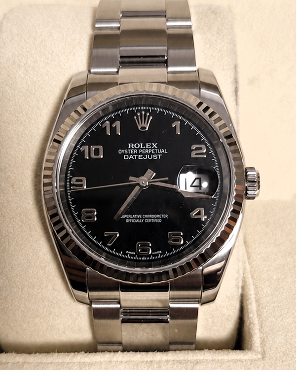 2007 Rolex Datejust 36MM Black Dial Oyster Bracelet (116234)