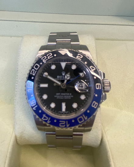 Rolex GMT-Master II "Batman" 40MM Black Dial Oyster Bracelet (116710BLNR)