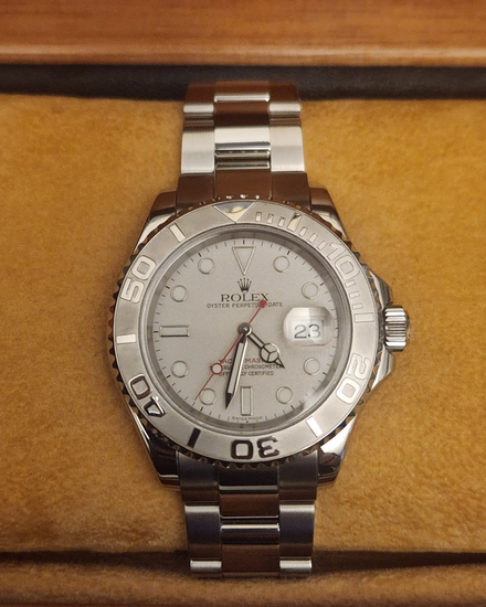 2006 Rolex Yacht-Master 40MM Platinum Dial Oyster Bracelet (16622)
