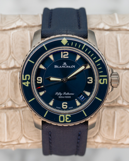 2024 Blancpain Fifty Fathoms 45MM Blue Dial Textile Strap (5015-12B40-O52A)