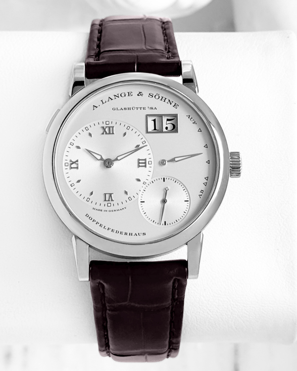 2017 A. Lange & Söhne Lange 1 38.5MM White Dial Leather Strap (191.039)