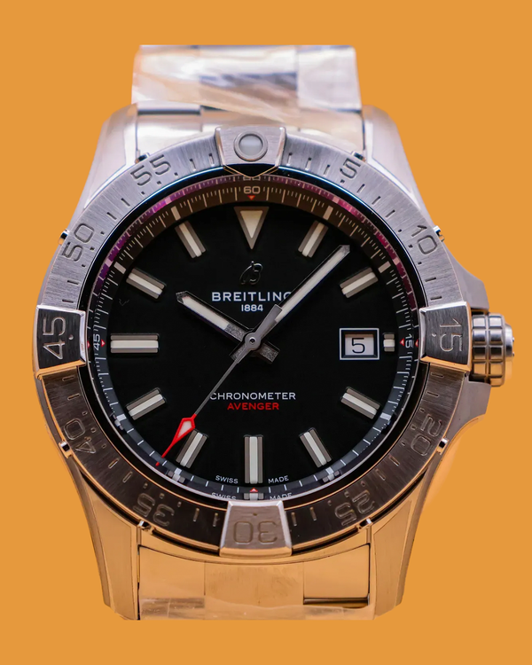 2026 Breitling Avenger 42MM Black Dial Steel Bracelet (A17328101B1A1)