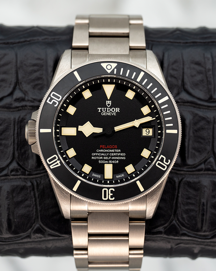 2019 Tudor Pelagos LHD 42MM Black Dial Titanium Bracelet (25610TNL)