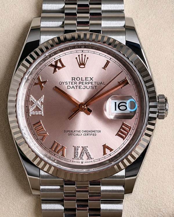 No Reserve - 2025 Rolex Datejust 36MM Pink Dial Jubilee Bracelet (126234)