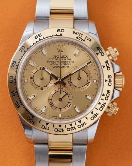 2018 Rolex Cosmograph Daytona 40MM Champagne Dial Two-Tone Oyster Bracelet (116503)