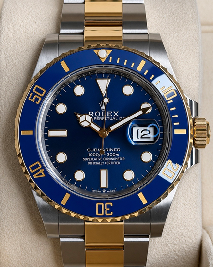 No Reserve - 2024 Rolex Submariner Date "Bluesy" 41MM Blue Dial Two-Tone Oyster Bracelet (126613LB)