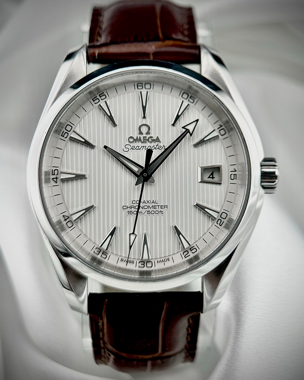 2021 Omega Seamaster Aqua Terra 150M 41.5MM Silver Dial Leather Strap (231.13.42.21.02.001)