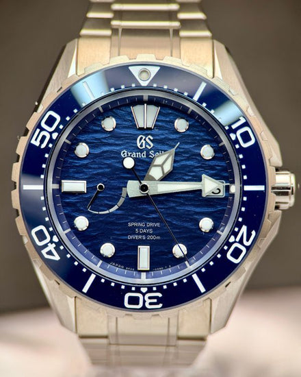2024 Grand Seiko Evolution 9 Collection 43.8MM Blue Dial Titanium Bracelet (SLGA023G)