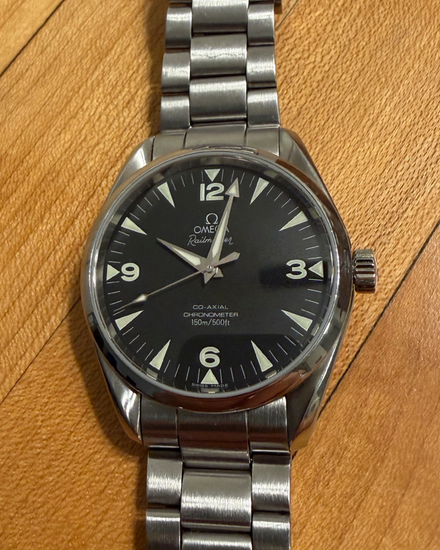 2004 Omega Seamaster Railmaster 40MM Black Dial Steel Bracelet (2503.52.00)