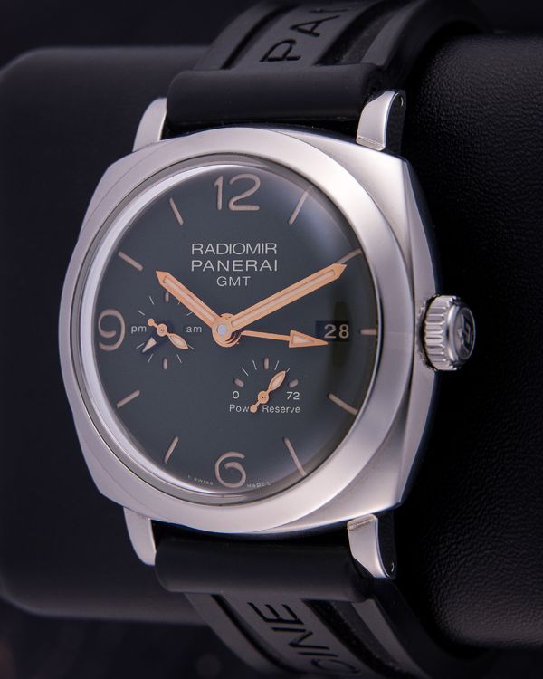2020 Panerai Radiomir GMT Power Reserve 45MM Green Dial Rubber Strap (PAM00999)