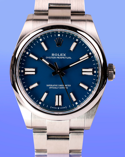 2026 Rolex Oyster Perpetual 41MM Blue Dial Oyster Bracelet (134300)