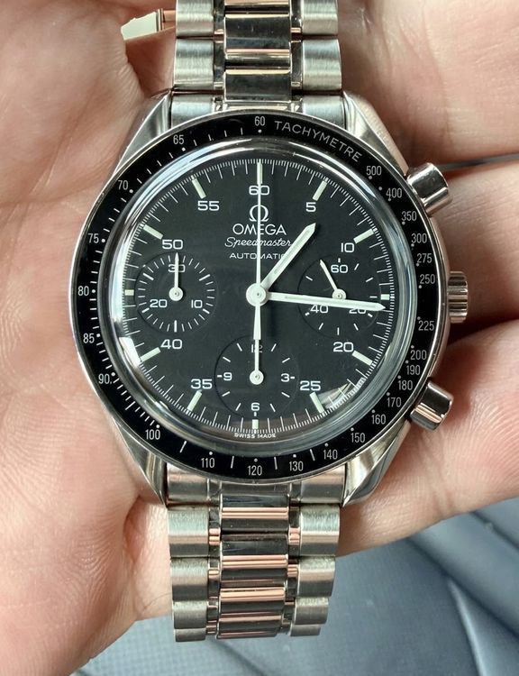 Omega Speedmaster Reduced 39MM Black Dial Steel Bracelet (3510.50.00)