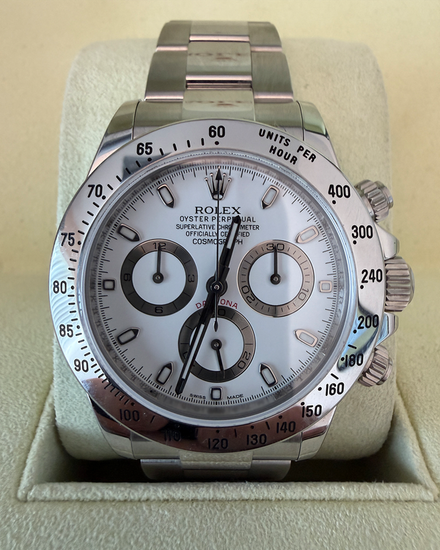 2013 Rolex Cosmograph Daytona 40MM White Dial Oyster Bracelet (116520)