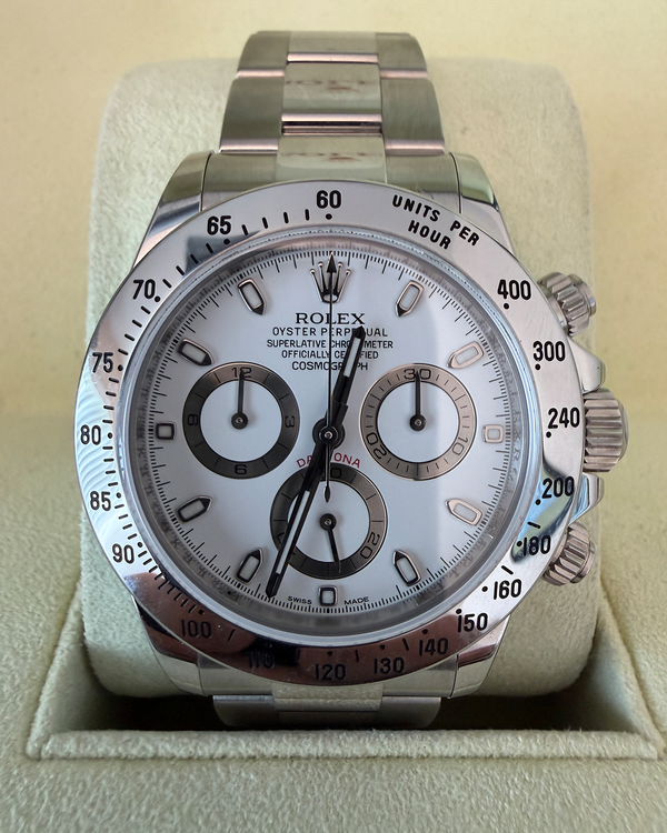 2013 Rolex Cosmograph Daytona 40MM White Dial Oyster Bracelet (116520)