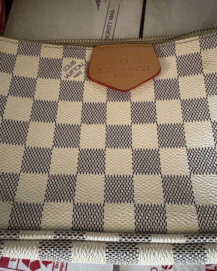 No Reserve - Louis Vuitton Damier Azur Medium Canvas Gold-Tone Hardware Textile Strap (Louis Vuitton Paris)