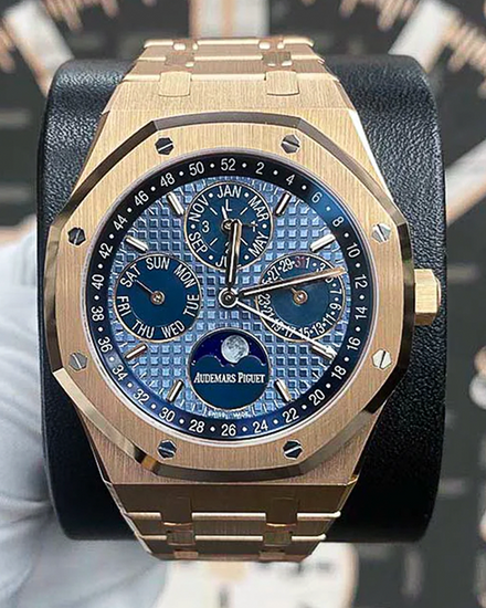 Audemars Piguet Royal Oak Perpetual Calendar 41MM Blue Dial Rose Gold Bracelet (26574OR.OO.1220OR.03)