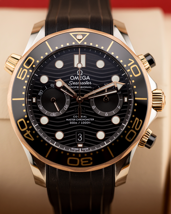 2024 Omega Seamaster Diver 300M 44MM Black Dial Rubber Strap (210.22.44.51.01.001)