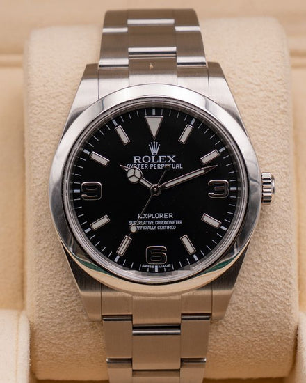 2015 Rolex Explorer 39MM Black Dial Oyster Bracelet (214270)