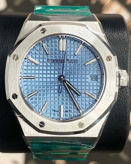 Audemars Piguet Royal Oak 37MM Ice Blue Dial Steel Bracelet (15550ST.OO.1356ST.08)