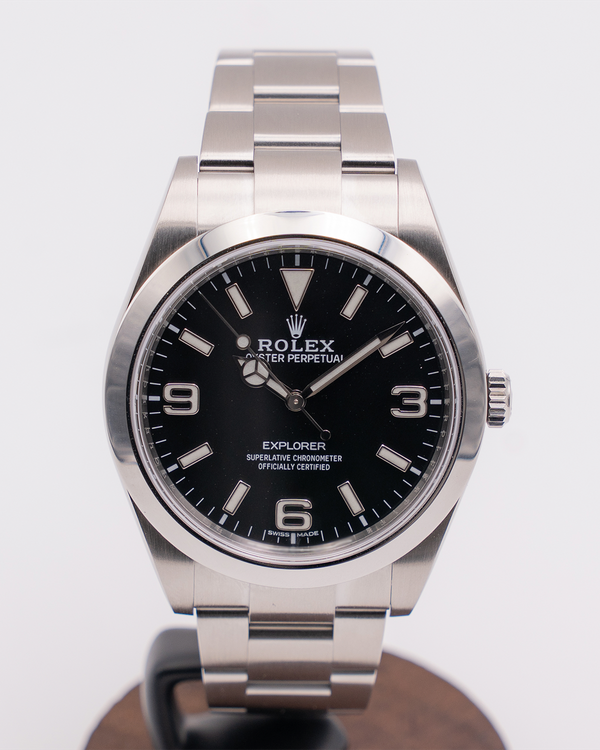 (Working) Rolex Explorer 39MM Black Dial Oyster Bracelet (214270)