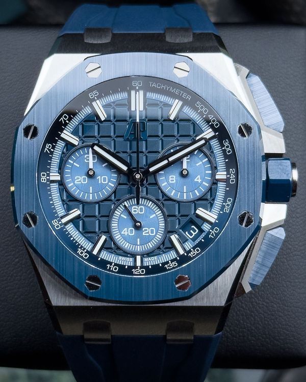 2025 Audemars Piguet Royal Oak Offshore Chronograph 43MM Blue Dial Rubber Strap (26420SO.OO.A029VE.01)