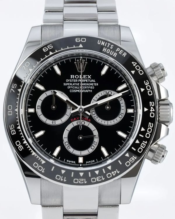 2026 Rolex Cosmograph Daytona 40MM Black Dial Oyster Bracelet (126500LN)