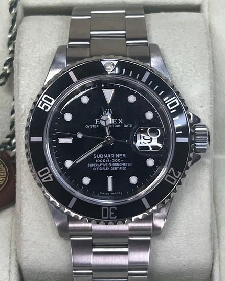 2007 Rolex Submariner Date 40MM Black Dial Oyster Bracelet (16610)