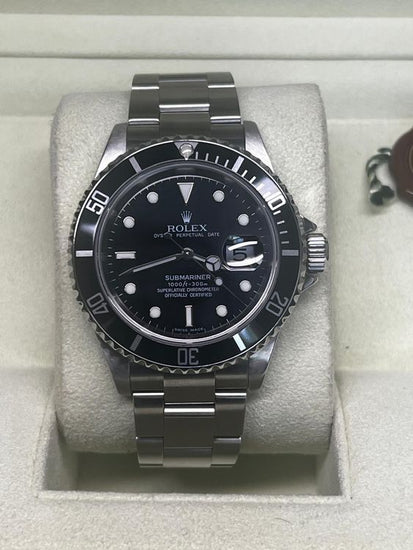 2007 Rolex Submariner Date 40MM Black Dial Oyster Bracelet (16610)