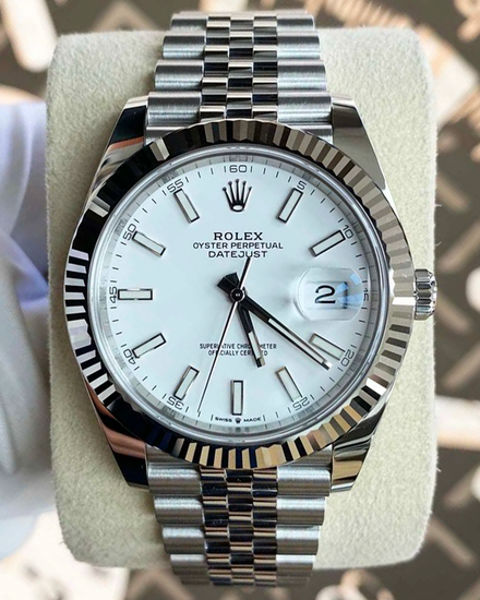 Rolex Datejust 41MM White Dial Jubilee Bracelet (126334)