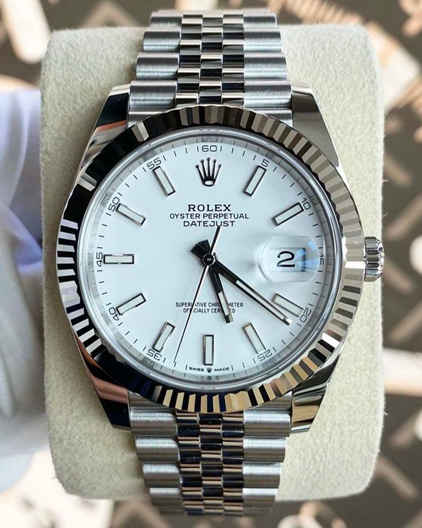 Rolex Datejust 41MM White Dial Jubilee Bracelet (126334)