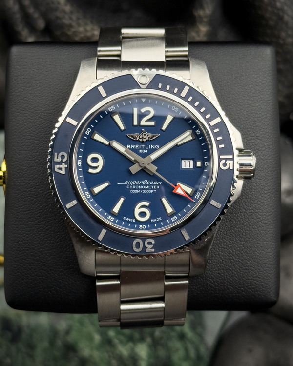 Breitling Superocean 44MM Blue Dial Steel Bracelet (A17367)