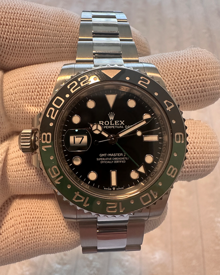 2024 Rolex GMT-Master II “Sprite” 40MM Black Dial Oyster Bracelet (126720VTNR)