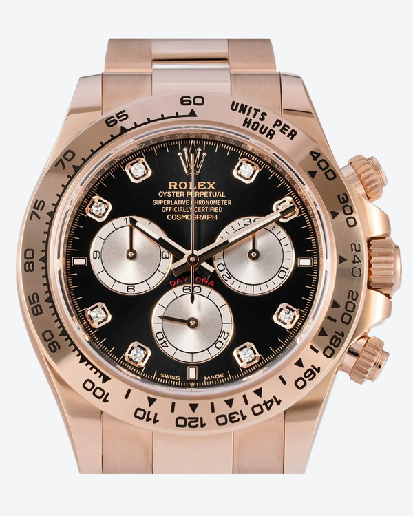 2025 Rolex Cosmograph Daytona 40MM Black Dial Rose Gold Oyster Bracelet (126505)