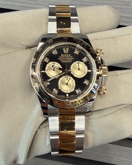 2025 Rolex Cosmograph Daytona 40MM Black Dial Two-Tone Oyster Bracelet (126503)