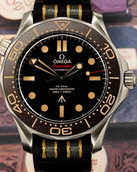 2024 Omega Seamaster Diver 300M "007 No Time to Die" 42MM Brown Dial Textile Strap (210.92.42.20.01.001)
