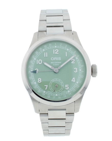 Oris Big Crown Pointer Date 40MM Green Dial Steel Bracelet (01 403 7799 4067-07 82006)