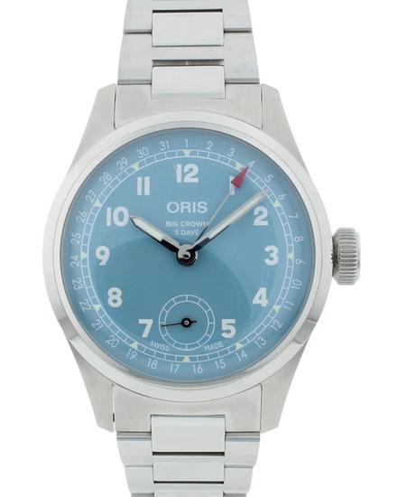 Oris Big Crown Pointer Date 38MM Blue Dial Steel Bracelet (0147377864065-0781906)