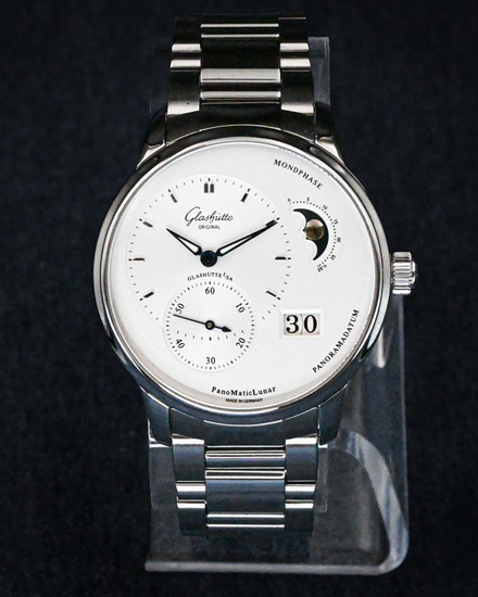 2024 Glashütte Original PanoMaticLunar 40MM Silver Dial Steel Bracelet (1-90-02-42-32-24)