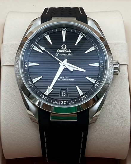 No Reserve - 2026 Omega Seamaster Aqua Terra 150M 41MM Black Dial Rubber Strap (220.12.41.21.01.001)