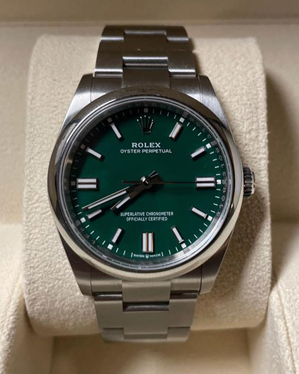 2025 Rolex Oyster Perpetual 36MM Green Dial Oyster Bracelet (126000)