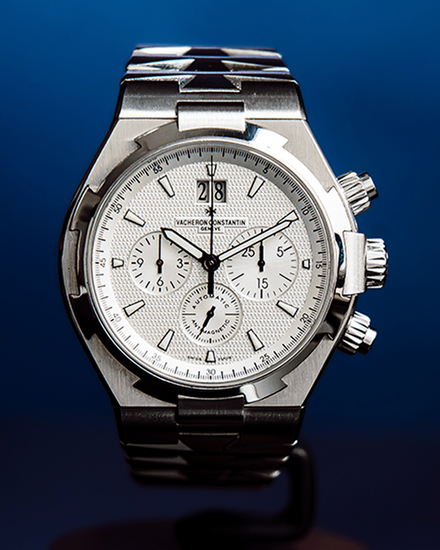 2010 Vacheron Constantin Overseas Chronograph 42MM White Dial Steel Bracelet (49150/B01A-9095)