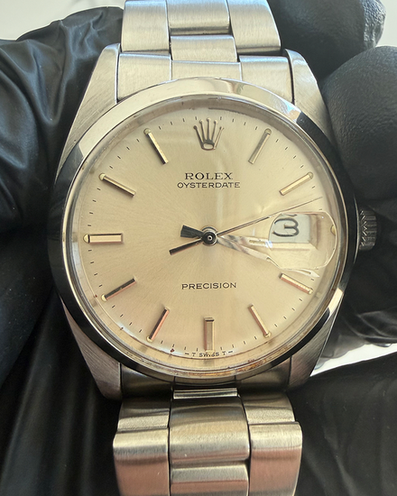 1984 Rolex Oyster Precision Date 34MM Silver Dial Oyster Bracelet (6694)