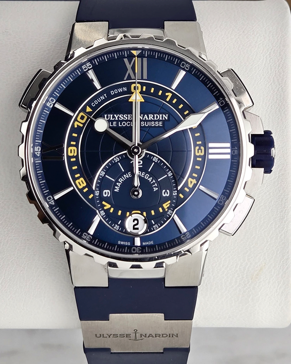 2017 Ulysse Nardin Marine 44MM Blue Dial Rubber Strap (1553-155-3/43)